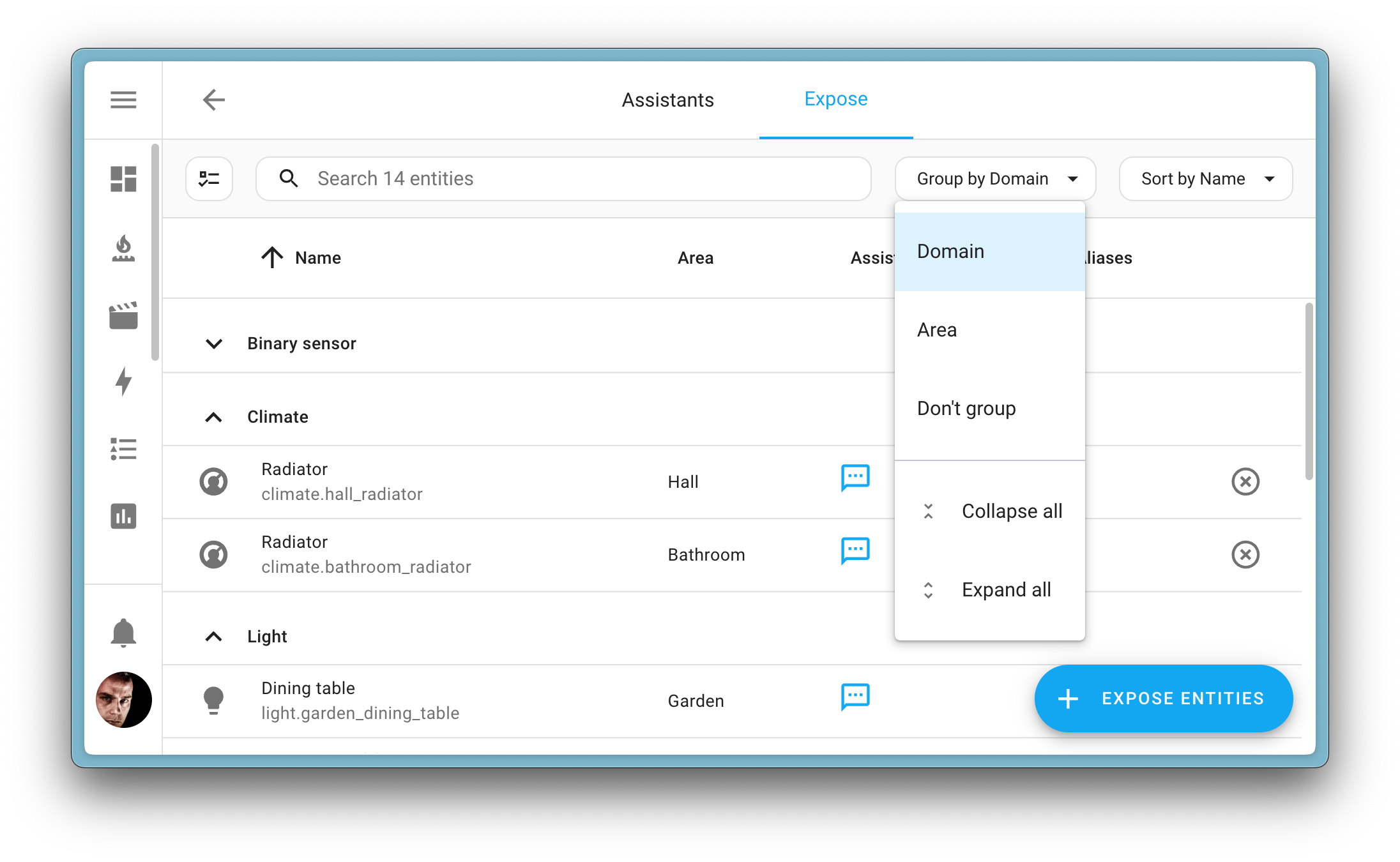 Screenshot showing the new collapse and expand all feature of our data tables.