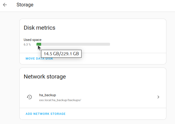 Screenshot of the “Move datadisk” feature